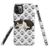 For iPhone 11 Pro Case Tough Protective Cover Tuxedo Cat