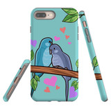For iPhone 8 Plus & 7 Plus Case Tough Protective Cover Birds In Love