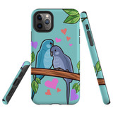 For iPhone 11 Pro Case Tough Protective Cover Birds In Love