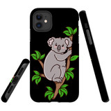 For iPhone 11 Case Tough Protective Cover Koala Illustration