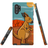For Samsung Galaxy Note 20 Ultra, 20, Note 10+ Plus, 10, Note 9 Case, Tough Protective Cover, Lovely Kangaroos | Protective Cases | iCoverLover.com.au