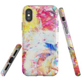 For iPhone XS & X Case Tough Protective Cover Abstract