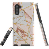 For Samsung Galaxy Note 10 Case Tough Protective Cover Marble Patterned