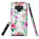 For Samsung Galaxy Note 9 Case Tough Protective Cover Floral Garden