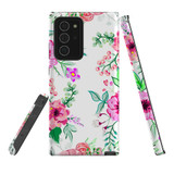 For Samsung Galaxy Note 20 Ultra Case Tough Protective Cover Floral Garden