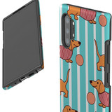 Protective Samsung Galaxy Note Series Case, Tough Back Cover, Playful Dachshund | iCoverLover Australia