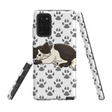 For Samsung Galaxy Note 20 Case Tough Protective Cover Tuxedo Cat