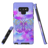 For Samsung Galaxy Note 9 Case Tough Protective Cover Butterfly Enchanted