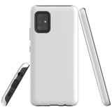 For Samsung Galaxy A51 5G Case Tough Protective Cover White