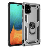 For Galaxy A71 4G Shockproof TPU + PC Protective Case ,Ring Holder, Silver | iCoverLover.com.au | Samsung Galaxy A Cases
