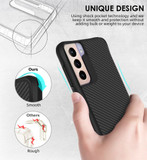 Samsung Galaxy S21 Ultra, S21+ Plus, S21 Case Though Carbon Fiber Protective Cover, Black