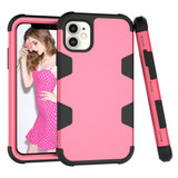 For iPhone 12 mini Case Protective Armored 3-Layer Cover,Rose Red & Black | Protective iPhone Cases | icoverlover.com.au