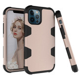 For iPhone 12 Pro Max/12 Pro/12/12 mini Case Protective Armored 3-Layer Cover,Gold & Black | Protective iPhone Cases | icoverlover.com.au