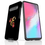 For Samsung Galaxy S21 Ultra/S21+ Plus/S21,S20 Ultra/S20+/S20,S10 5G, S10+/S10/S10e, S9+/S9 Case, Tough Protective Back Cover, Embellished Letter E | Protective Cases | iCoverLover.com.au