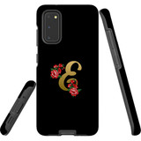 For Samsung Galaxy S20 Case, Tough Protective Back Cover, Embellished Letter E | Protective Cases | iCoverLover.com.au