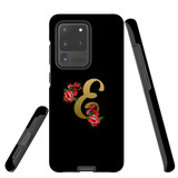 For Samsung Galaxy S20 Ultra Case, Tough Protective Back Cover, Embellished Letter E | Protective Cases | iCoverLover.com.au