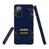 For Samsung Galaxy S20 FE Fan Edition Case, Tough Protective Back Cover, Aquarius Sign | Protective Cases | iCoverLover.com.au