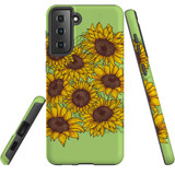 For Samsung Galaxy S23 Ultra Case Tough Protective Cover, Sunflowers | Shielding Cases | iCoverLover.com.au