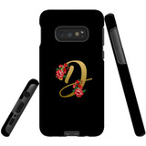For Samsung Galaxy S10e Case, Tough Protective Back Cover, Embellished Letter D | Protective Cases | iCoverLover.com.au