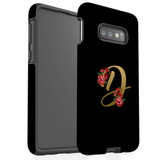 For Samsung Galaxy S10e Case, Tough Protective Back Cover, Embellished Letter D | Protective Cases | iCoverLover.com.au