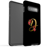 For Samsung Galaxy S10+ Plus Case, Tough Protective Back Cover, Embellished Letter D | Protective Cases | iCoverLover.com.au