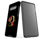 For Samsung Galaxy S10+ Plus Case, Tough Protective Back Cover, Embellished Letter D | Protective Cases | iCoverLover.com.au