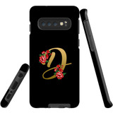 For Samsung Galaxy S10 Case, Tough Protective Back Cover, Embellished Letter D | Protective Cases | iCoverLover.com.au
