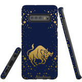 For Samsung Galaxy S10+ Plus Case, Tough Protective Back Cover, Taurus Drawing | Protective Cases | iCoverLover.com.au