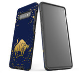 For Samsung Galaxy S10+ Plus Case, Tough Protective Back Cover, Taurus Drawing | Protective Cases | iCoverLover.com.au