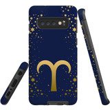 For Samsung Galaxy S10 Case, Tough Protective Back Cover, Aries Sign | Protective Cases | iCoverLover.com.au