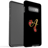 For Samsung Galaxy S10+ Plus Case, Tough Protective Back Cover, Embellished Letter A | Protective Cases | iCoverLover.com.au