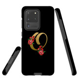 For Samsung Galaxy S20 Ultra Case, Tough Protective Back Cover, Embellished Letter O | Protective Cases | iCoverLover.com.au