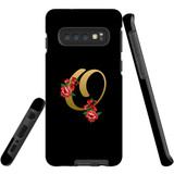 For Samsung Galaxy S10 Case, Tough Protective Back Cover, Embellished Letter O | Protective Cases | iCoverLover.com.au