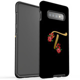 For Samsung Galaxy S10+ Plus Case, Tough Protective Back Cover, Embellished Letter T | Protective Cases | iCoverLover.com.au
