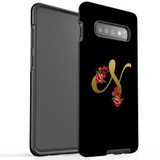 For Samsung Galaxy S10+ Plus Case, Tough Protective Back Cover, Embellished Letter N | Protective Cases | iCoverLover.com.au