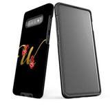 For Samsung Galaxy S10+ Plus Case, Tough Protective Back Cover, Embellished Letter W | Protective Cases | iCoverLover.com.au