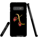 For Samsung Galaxy S10+ Plus Case, Tough Protective Back Cover, Embellished Letter X | Protective Cases | iCoverLover.com.au