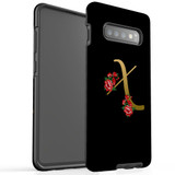 For Samsung Galaxy S10+ Plus Case, Tough Protective Back Cover, Embellished Letter X | Protective Cases | iCoverLover.com.au
