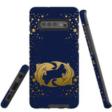 For Samsung Galaxy S10+ Plus Case, Tough Protective Back Cover, Pisces Drawing | Protective Cases | iCoverLover.com.au