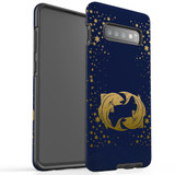 For Samsung Galaxy S10+ Plus Case, Tough Protective Back Cover, Pisces Drawing | Protective Cases | iCoverLover.com.au