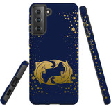 For Samsung Galaxy S10+ Plus Case, Tough Protective Back Cover, Pisces Drawing | Protective Cases | iCoverLover.com.au