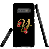 For Samsung Galaxy S10+ Plus Case, Tough Protective Back Cover, Embellished Letter Y | Protective Cases | iCoverLover.com.au