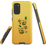 For Samsung Galaxy S20 Case, Tough Protective Back Cover, Honey Bees | Protective Cases | iCoverLover.com.au