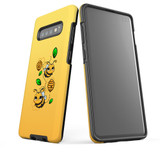 For Samsung Galaxy S10+ Plus Case, Tough Protective Back Cover, Honey Bees | Protective Cases | iCoverLover.com.au