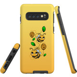 For Samsung Galaxy S10 Case, Tough Protective Back Cover, Honey Bees | Protective Cases | iCoverLover.com.au