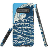 For Samsung Galaxy S10+ Plus Case, Tough Protective Back Cover, Japanese Wave | Protective Cases | iCoverLover.com.au