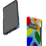 For Samsung Galaxy S10+ Plus Case, Tough Protective Back Cover, Rainbow Brushes | Protective Cases | iCoverLover.com.au