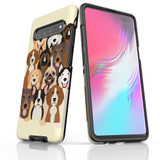 For Samsung Galaxy S21 Ultra/S21+ Plus/S21,S20 Ultra/S20+/S20,S10 5G, S10+/S10/S10e, S9+/S9 Case, Tough Protective Back Cover, Seamless Dogs | Protective Cases | iCoverLover.com.au