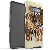 For Samsung Galaxy S10+ Plus Case, Tough Protective Back Cover, Seamless Dogs | Protective Cases | iCoverLover.com.au