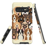 For Samsung Galaxy S10 Case, Tough Protective Back Cover, Seamless Dogs | Protective Cases | iCoverLover.com.au
